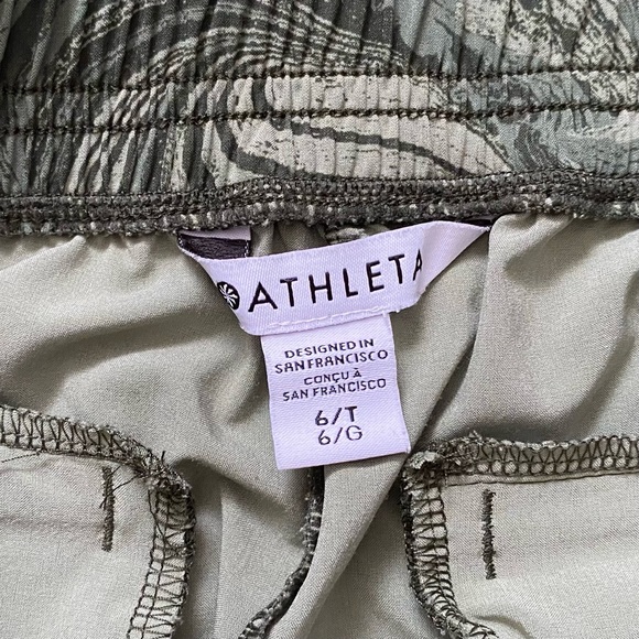 Athleta Brooklyn Jogger Pants Sumi Marble Green 6T 6 Tall - Picture 6 of 9